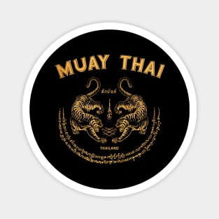 Muay Thai Tiger Sak Yant Tattoo Kickboxing Thailand Magnet